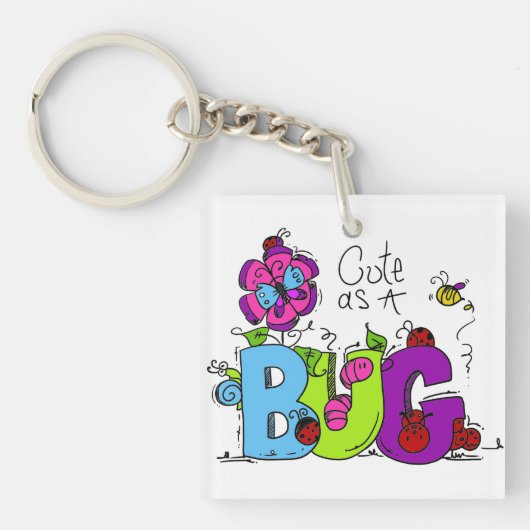 Porte-clés Cute comme un bug (Devant)