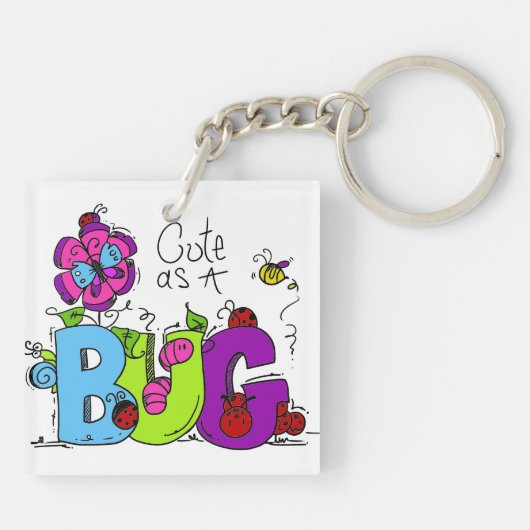 Porte-clés Cute comme un bug (Dos)