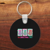 Porte-clés Cute Coquette Oh Christmas Tree Cake Bow Tis The S (Recto)