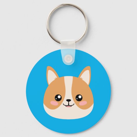 Porte-clés Cute Corgi (Recto)