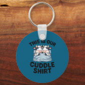 Porte-clés Cute Cow Couple This Is Our Cuddle (Recto)
