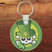 Porte-clés Cute crâne irlandais (Recto)
