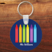 Porte-clés Cute Crayon Enseignant sur mesure (Recto)