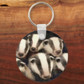 Porte-clés Cute cubes Badger (Recto)