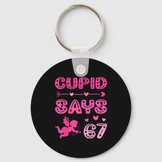 Porte-clés Cute Cud Dit 67 Blagues Mèmes Nk Saint-Valentin (Recto)