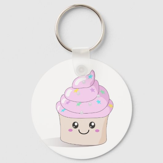 Porte-clés Cute Cupcake (Recto)
