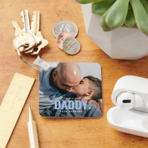 Porte-clés Cute Custom Photo Keepsaké DADDY Cadeau