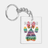 Porte-clés Cute Custom Rainbow Bridge Empreintes de pattes su (Devant gauche)