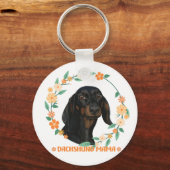 Porte-clés Cute Dachshund - Dachshund Mama (Verso)