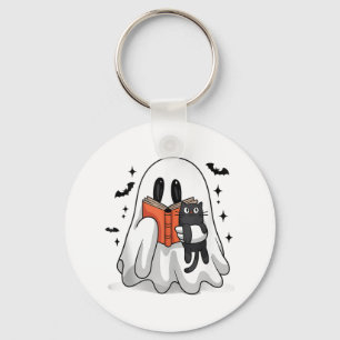 Porte-clés Cute Débardeur du livre de lecture du fantôme d'Ha