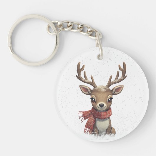 Porte-clés Cute Deer Keychain & Lanyard (Devant)