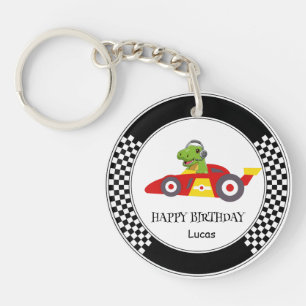 Porte-clés Cute Dinosaur Anniversaire voiture de course enfan