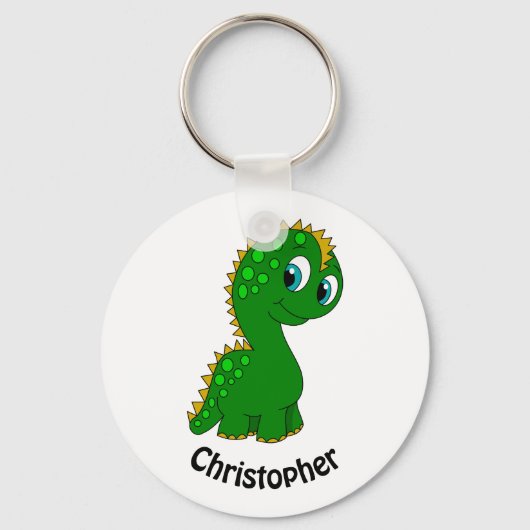 Porte-clés Cute Dinosaur Personnalisé (Recto)