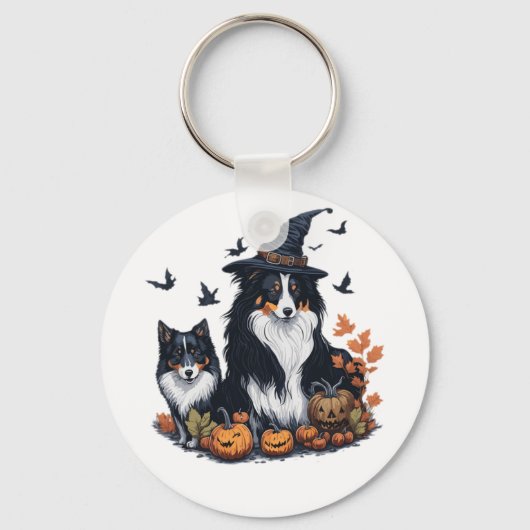 Porte-clés Cute Dog Halloween (Recto)