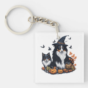 Porte-clés Cute Dog Halloween 