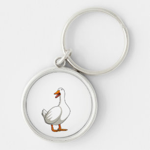 Porte-clés Cute Duck Design Hommes sauvagine Oiseau Animaux A