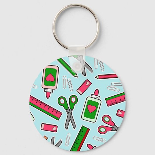 Porte-clés Cute enseignant Love School Imprimer (Recto)