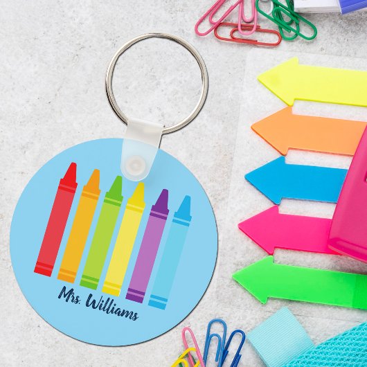 Porte-clés Cute enseignant sur mesure Crayon Retour à l'école