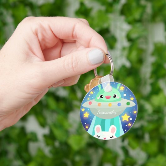 Porte-clés Cute Espace Créature Et Lapin Lapin Lapin (main)