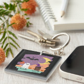 Porte-clés Cute Fantôme d'Halloween et amis de bonbons (Devant Droit)