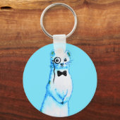 Porte-clés Cute ferret propriétaire de la moustelide (Recto)