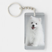 Porte-clés Cute Fluffy Japonais Spitz Puppy (Devant)