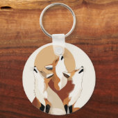 Porte-clés Cute Fox Pack Aesthetic Key Holder (Recto)