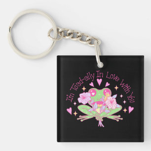 Porte-clés Cute Frog - Je suis complètement amoureux de toi