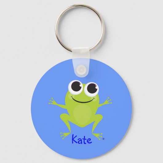 Porte-clés Cute Frog - Personnalisé (Recto)