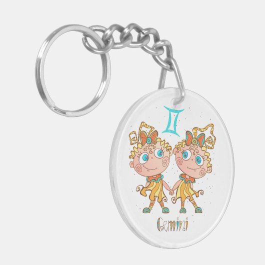 Porte-clés Cute Gemini Twins (Devant gauche)