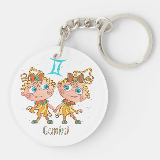 Porte-clés Cute Gemini Twins (Dos)