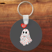 Porte-clés Cute Ghost 6 7 Six Seven Meme Valentines Day Men W (Recto)