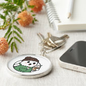 Porte-clés Cute Ghost Coffee Keychain (Côté)