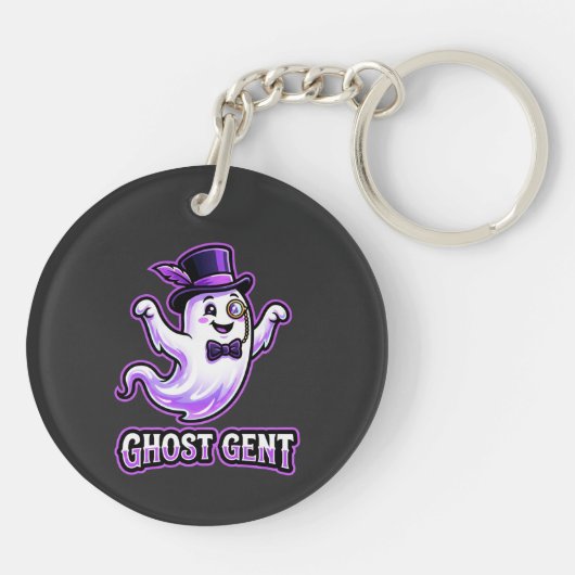 Porte-clés Cute Ghost Gent Halloween (Dos)