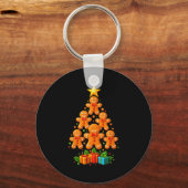 Porte-clés Cute Gingerbread Christmas Tree Holiday Funny Xmas (Recto)