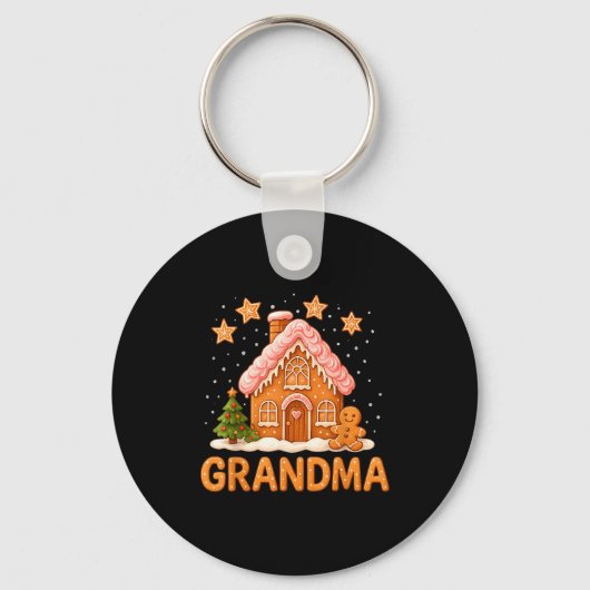 Porte-clés Cute Gingerbread Grandma Merry Christmas Funny  (Recto)