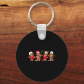 Porte-clés Cute Gingerbread Nurse Christmas Design Medical Hu (Recto)