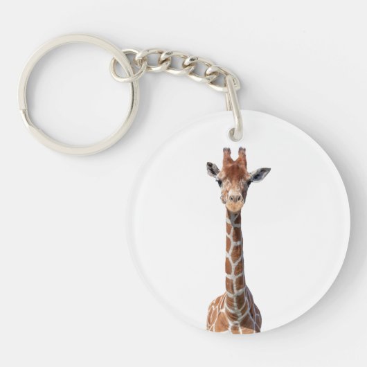 Porte-clés Cute giraffe face (Devant)