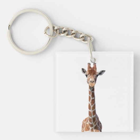 Porte-clés Cute giraffe face (Devant)
