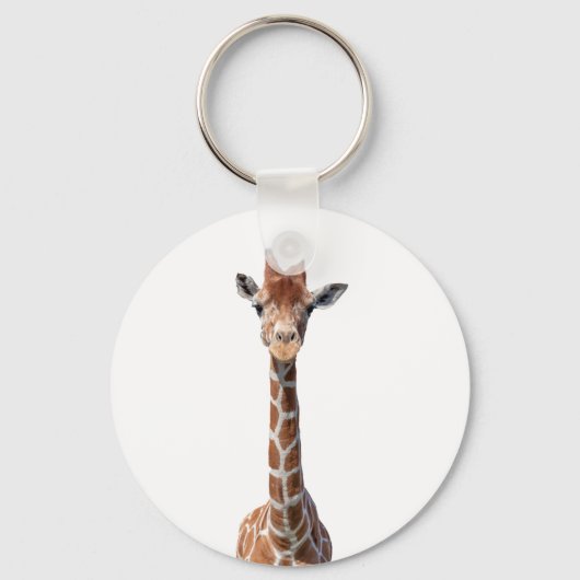 Porte-clés Cute giraffe face (Recto)