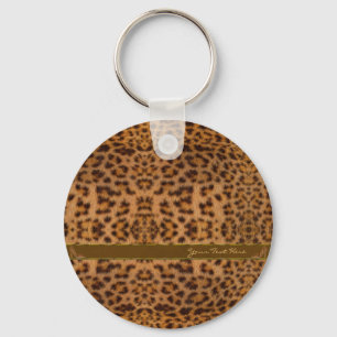 Porte-clés Cute Girly Jaguar Pattern Animal Print & Stiletto