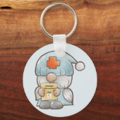 Porte-clés Cute Gnome Infirmière Médicale (Recto)