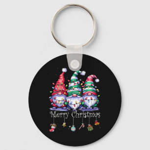 Porte-clés Cute Gnomes Merry Christmas Light Family Gnome Xma