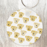 Porte-clés Cute Golden Labrador Retriever Chien<br><div class="desc">Aquarelle peinture de chiens Golden Labrador Retriever,  parfait pour les amoureux des animaux de compagnie,  marcheurs de chiens,  toiletteurs de chiens et vétérinaires.</div>