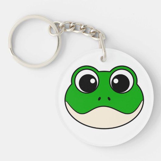Porte-clés Cute grenouille souriante (Devant)