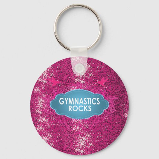 Porte-clés Cute Gymnastic Rocks rose Porte - clé SPARKLE (Recto)