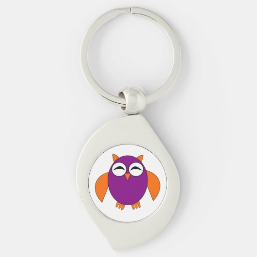 Porte-clés Cute Halloween Owl Porte - clé (Devant)