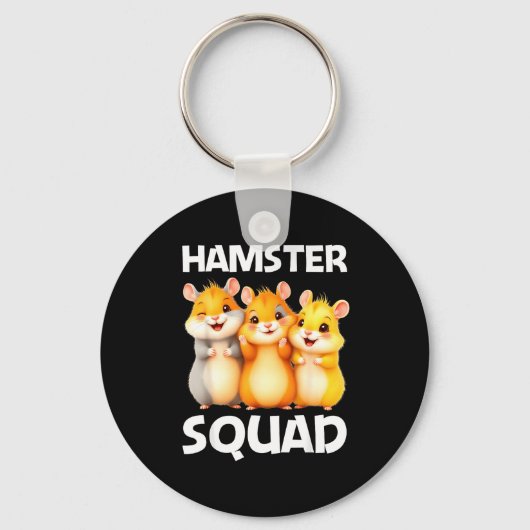 Porte-clés Cute Hamster Design For Men Women Kids Dwarf Hamst (Recto)