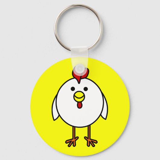 Porte-clés Cute Happy Chicken (Recto)