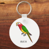 Porte-clés Cute happy parrot (Recto)